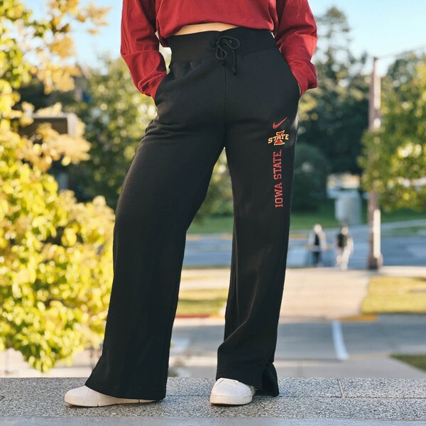 Nike® Women's I-State Fanwear Black Boot Cut Sweatpants (was $80.00)